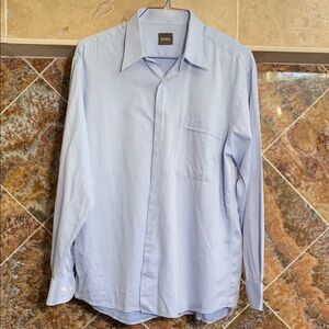 TIMELESS ELEGANCE | Neiman Marcus Light Blue Button-Up Dress Shirt Large
